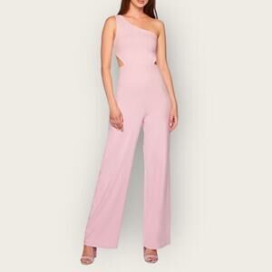 NWT | Susana Monaco | One Arm Cut Out Jumpsuit | Waterlily | XL